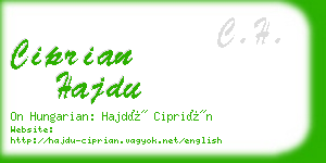 ciprian hajdu business card